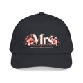 Mrs. Floral Baseball Cap — Embroidered Pink Blossom Bride Hat